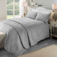 Luana Soft Microfibre Duvet Cover Set - Silver
