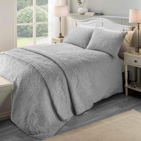 Luana Soft Microfibre Duvet Cover Set - Silver