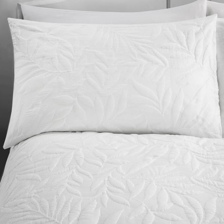 Luana Soft Microfibre Duvet Cover Set - White - Luana Duvet Cover Set In White 2