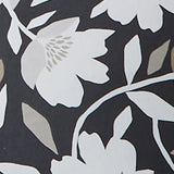Luna Floral Cotton Cushion Cover 43cm x 43cm - Black - Luna Cushion In Black 43 X 43Cm 3