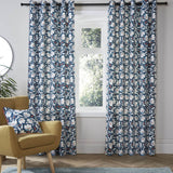 Luna Floral Cotton Cushion Cover 43cm x 43cm - Teal - Luna Cushion In Teal 43 X 43Cm 2