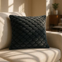 Lush Faux Rabbit Fur Cushion Cover 17" x 17" (43cm x 43cm) by Emma Barclay