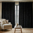 Lustre Made to Measure Curtains Black