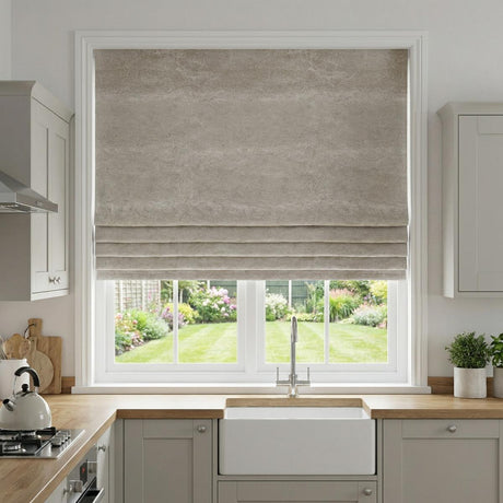 Lustre Made to Measure Roman Blind Ivory