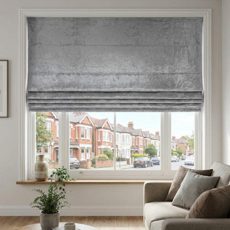 Lustre Made to Measure Roman Blind Silver