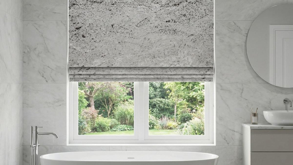 Lustre Made to Measure Roman Blind Steel