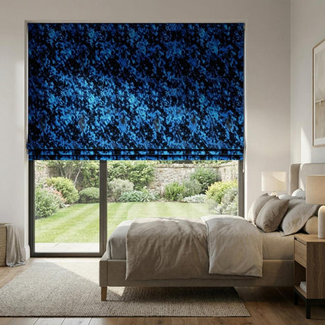 Luxe Made to Measure Roman Blind Sapphire