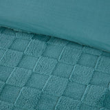 Check Teddy Fleece Duvet Cover Set by Rapport Home
