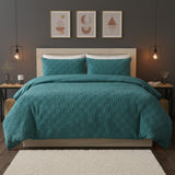 Check Teddy Fleece Duvet Cover Set by Rapport Home