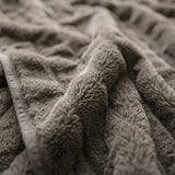 Luxury Fur 3D Grey Throw Blanket 150cm x 200cm-1