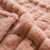 Luxury Fur 3D Pink Throw Blanket 150cm x 200cm-1