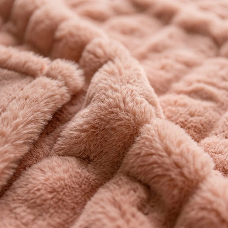 Luxury Fur 3D Pink Throw Blanket 150cm x 200cm-1