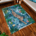 Majorelle Leopard Outdoor Rug 120cm x 170cm by Paoletti