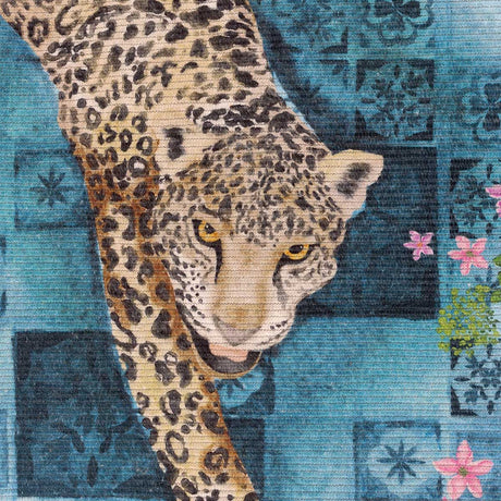 Majorelle Leopard Outdoor Rug 120cm x 170cm by Paoletti