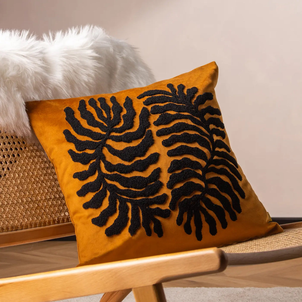 Maldive Cushion Cover 18" x 18" - Ginger