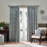 Marigold Tape Top Pencil Pleat Curtains - Indigo