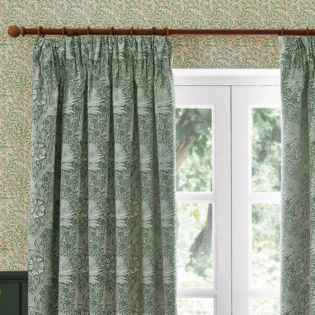 Marigold Tape Top Pencil Pleat Curtains by Morris & Co