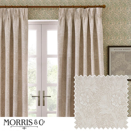 Marigold Tape Top Pencil Pleat Curtains by Morris & Co