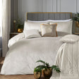 Laurence Llewelyn-Bowen Montrose Luxury Velvet Duvet Cover Set - Ivory