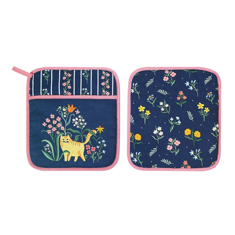 Marmalade Meadow Pot Mitt in Navy