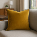 Meridian Velvet Piped Cushion Cover 22" x 22" (55cm x 55cm) by Paoletti