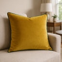 Meridian Velvet Piped Cushion Cover 22" x 22" (55cm x 55cm) by Paoletti