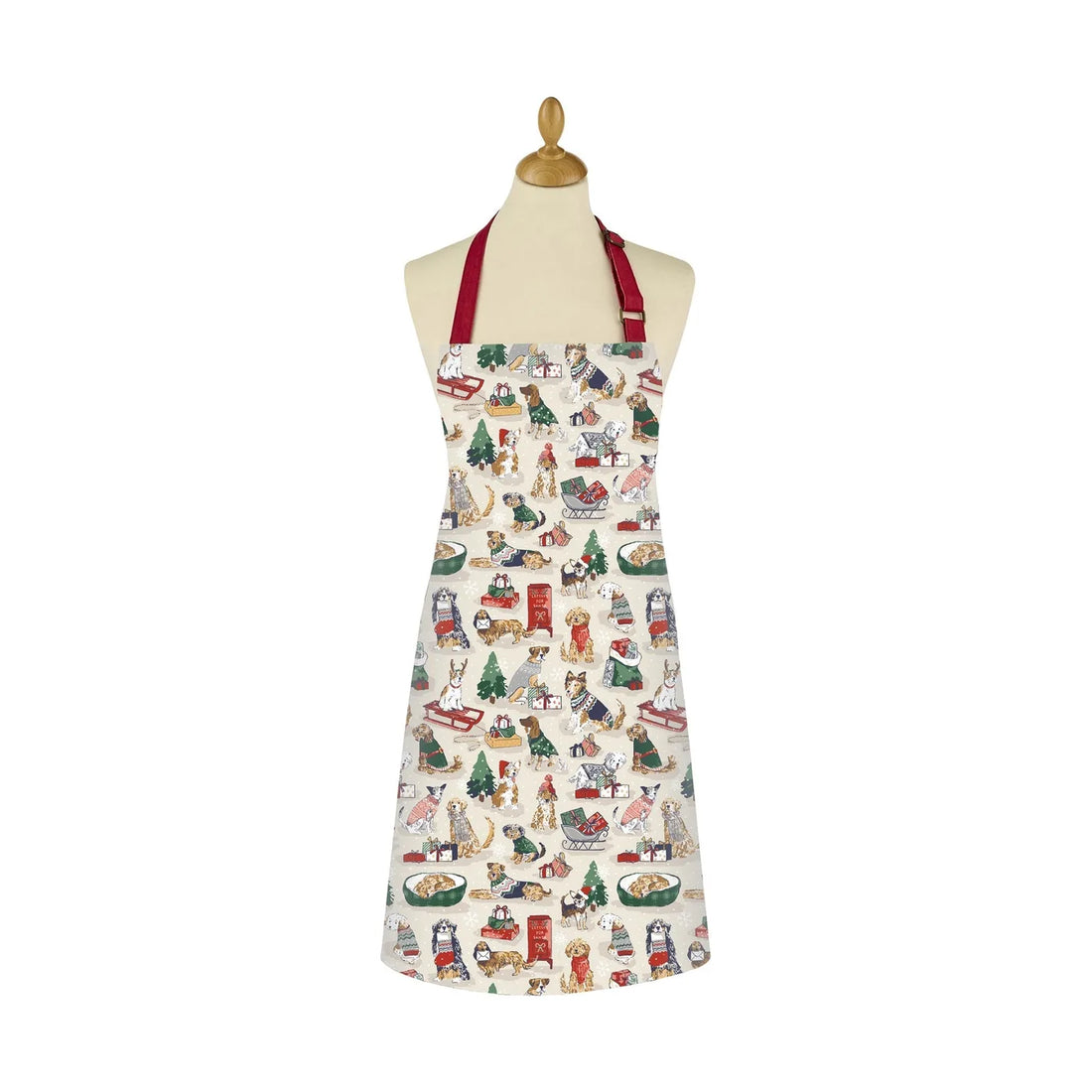Ulster Weavers Merry Mutts Christmas Dog Print Cotton Apron