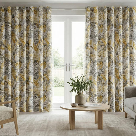 Makati Ochre fabric sample