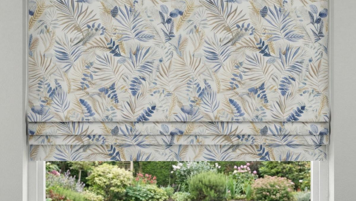 Makati Made to Measure Roman Blind Blue