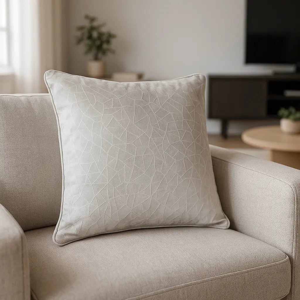 Malans Velvet Milk Cushion Cover or Filled Cushion 45cm x 45cm