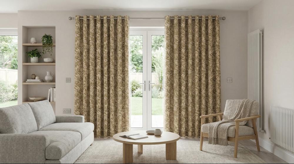 Malory Made to Measure Curtains Biscuit 3