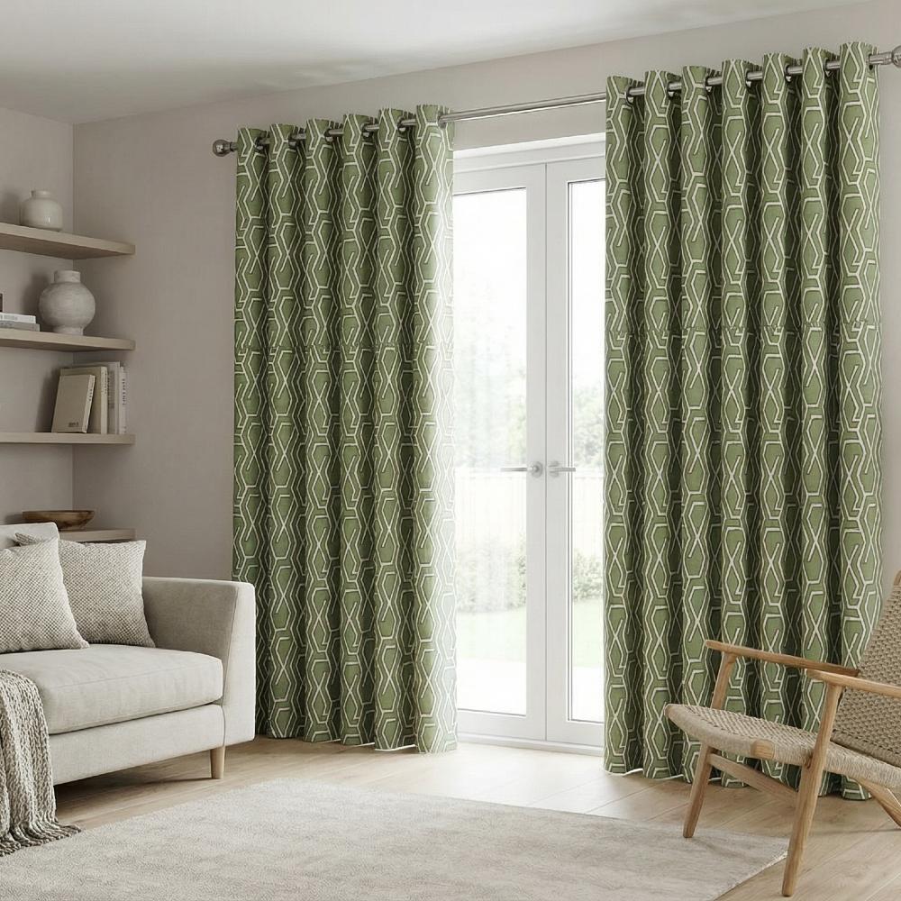 Manhattan Made to Measure Curtains Moss