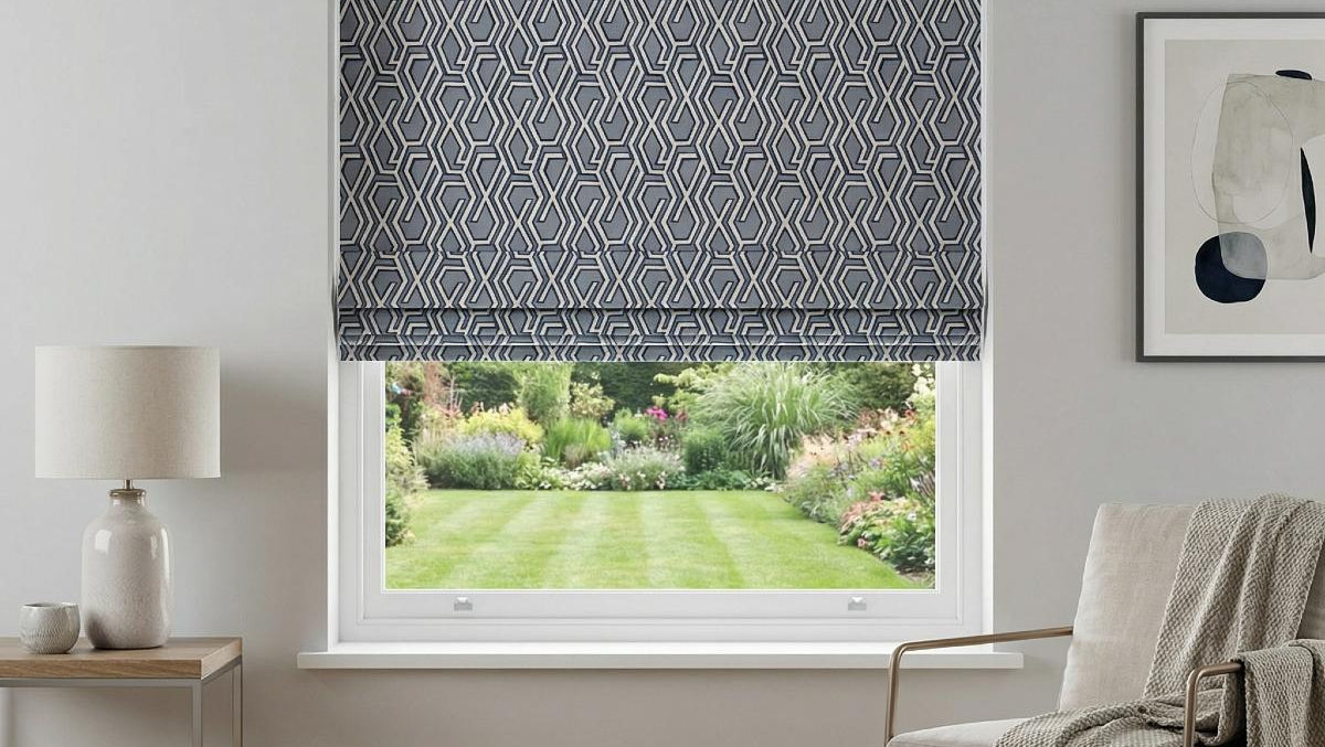 Manhattan Made to Measure Roman Blind Wedgewood