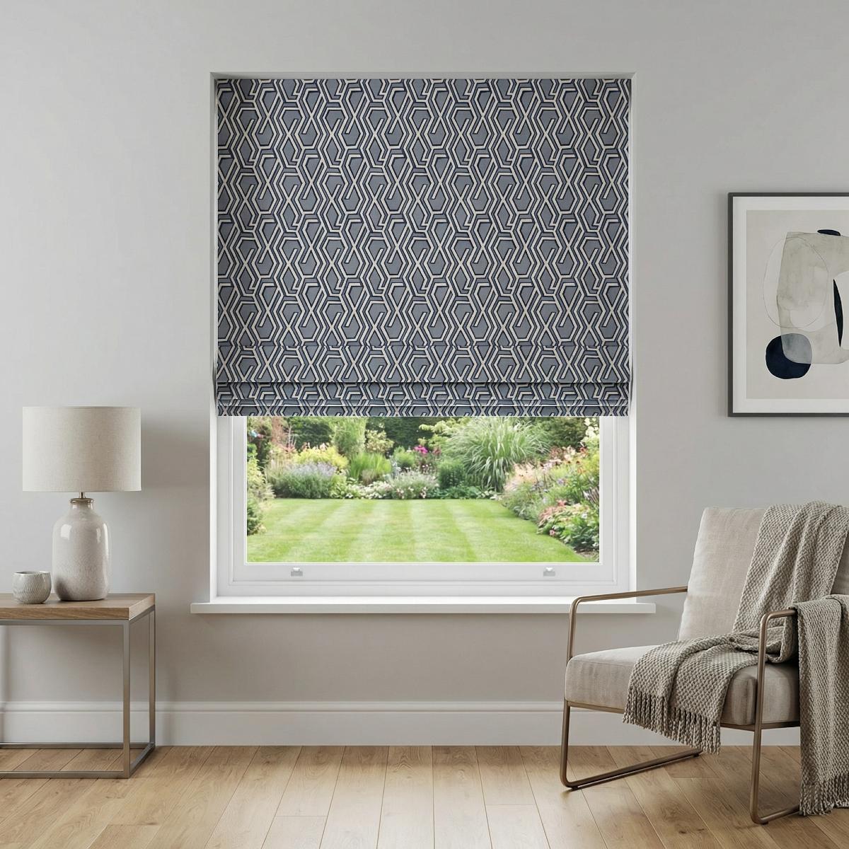 Manhattan Made to Measure Roman Blind Wedgewood