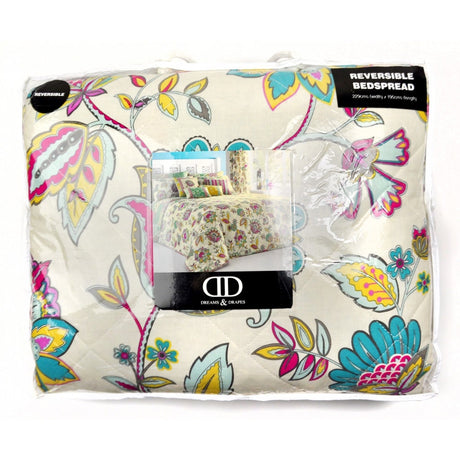 Marinelli Floral Bedspread 230cm x 230cm - Marinelli Bedspread In Teal 229 X 195Cm 3