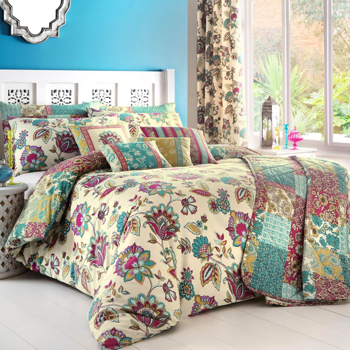Marinelli Floral Polycotton Duvet Cover Set