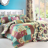 Marinelli Floral Polycotton Duvet Cover Set - Marinelli Duvet Cover Set In Teal 3