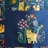 Ulster Weavers Marmalade Meadow Floral Cat Cotton Apron - Marmalade Meadow Cotton Apron In Navy 4