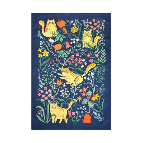 Ulster Weavers Marmalade Meadow Floral Cat Tea Towel