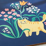 Ulster Weavers Marmalade Meadow Floral Cat Placemat 4 Pack - Marmalade Meadow Placemat 4 Pack In Navy 5