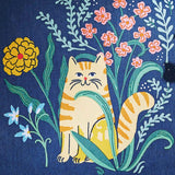 Ulster Weavers Marmalade Meadow Floral Cat Tea Cosy - Marmalade Meadow Tea Cosy In Navy 4