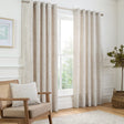 Marple Thermal Eyelet Curtains - Natural Light Filtering Jacquard