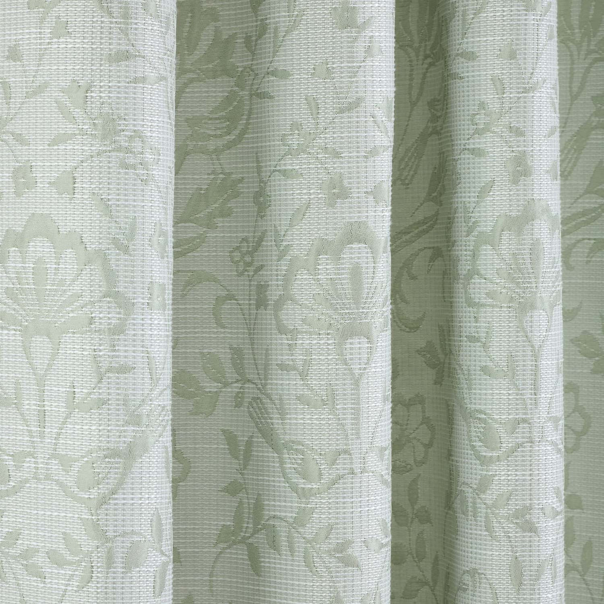 Marple Thermal Eyelet Curtains - Sage Green Light Filtering Jacquard - Marple Eyelet Curtains In Sage Green 3