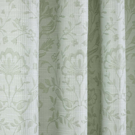 Marple Thermal Eyelet Curtains - Sage Green Light Filtering Jacquard - Marple Eyelet Curtains In Sage Green 3