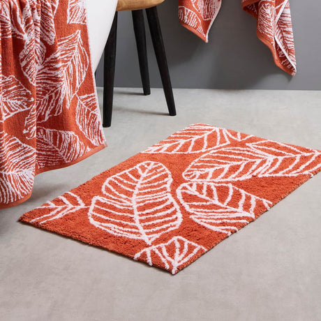 Matteo Soft Absorbent Bath Mat 50cm x 80cm - Matteo Bath Mat In Terracotta 50 X 80Cm 1