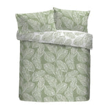 Matteo Easy Care Polycotton Duvet Cover Set - Green - Matteo Duvet Cover Set In Green 5