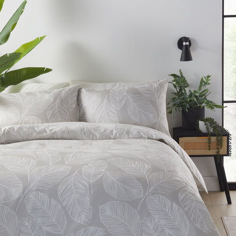 Matteo Easy Care Polycotton Duvet Cover Set - Natural - Matteo Duvet Cover Set In Natural 2