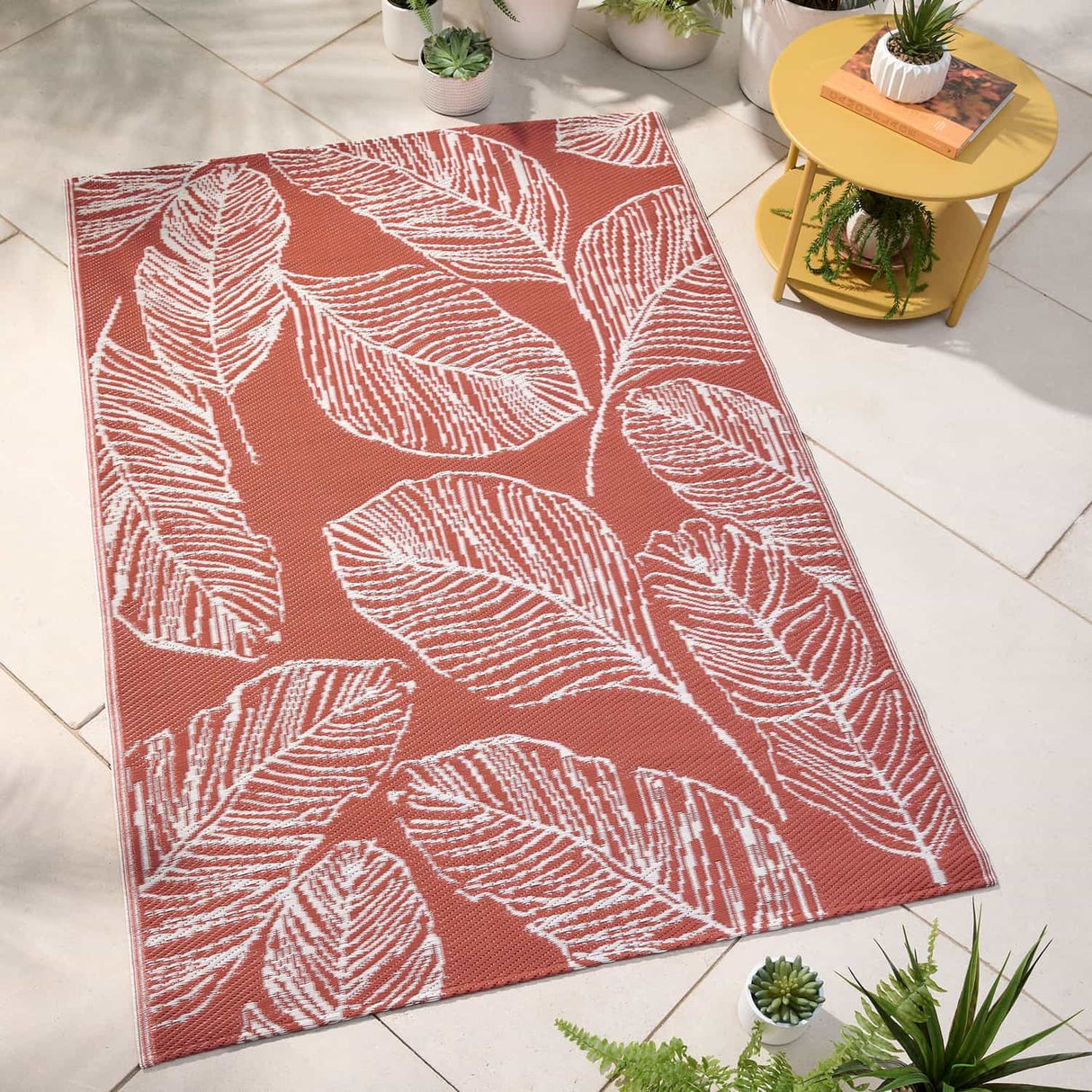 Matteo Geometric Outdoor Rug 120cm x 170cm - Matteo Outdoor Rug In Terracotta 120 X 170Cm 1
