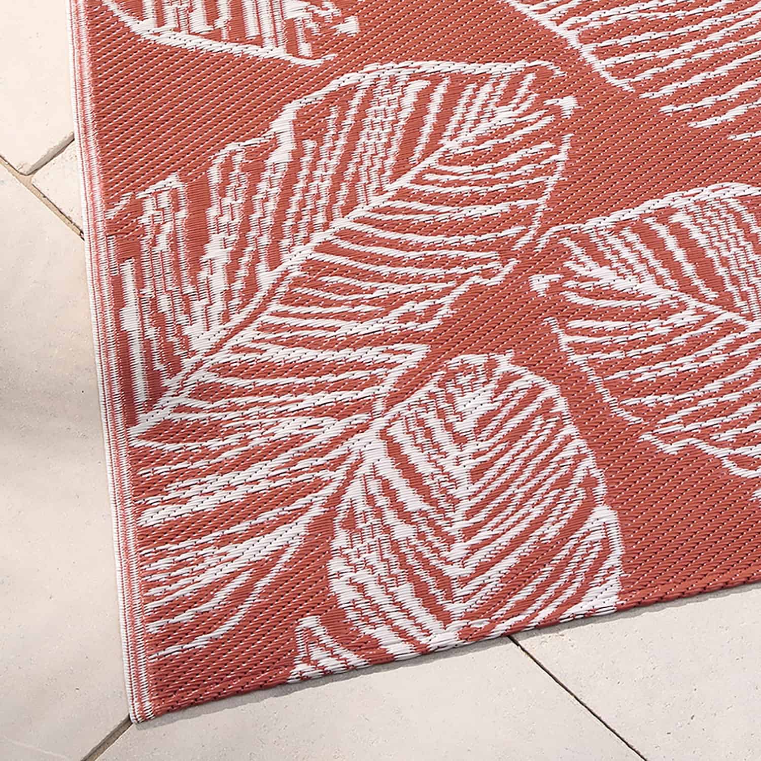 Matteo Geometric Outdoor Rug 120cm x 170cm - Matteo Outdoor Rug In Terracotta 120 X 170Cm 2