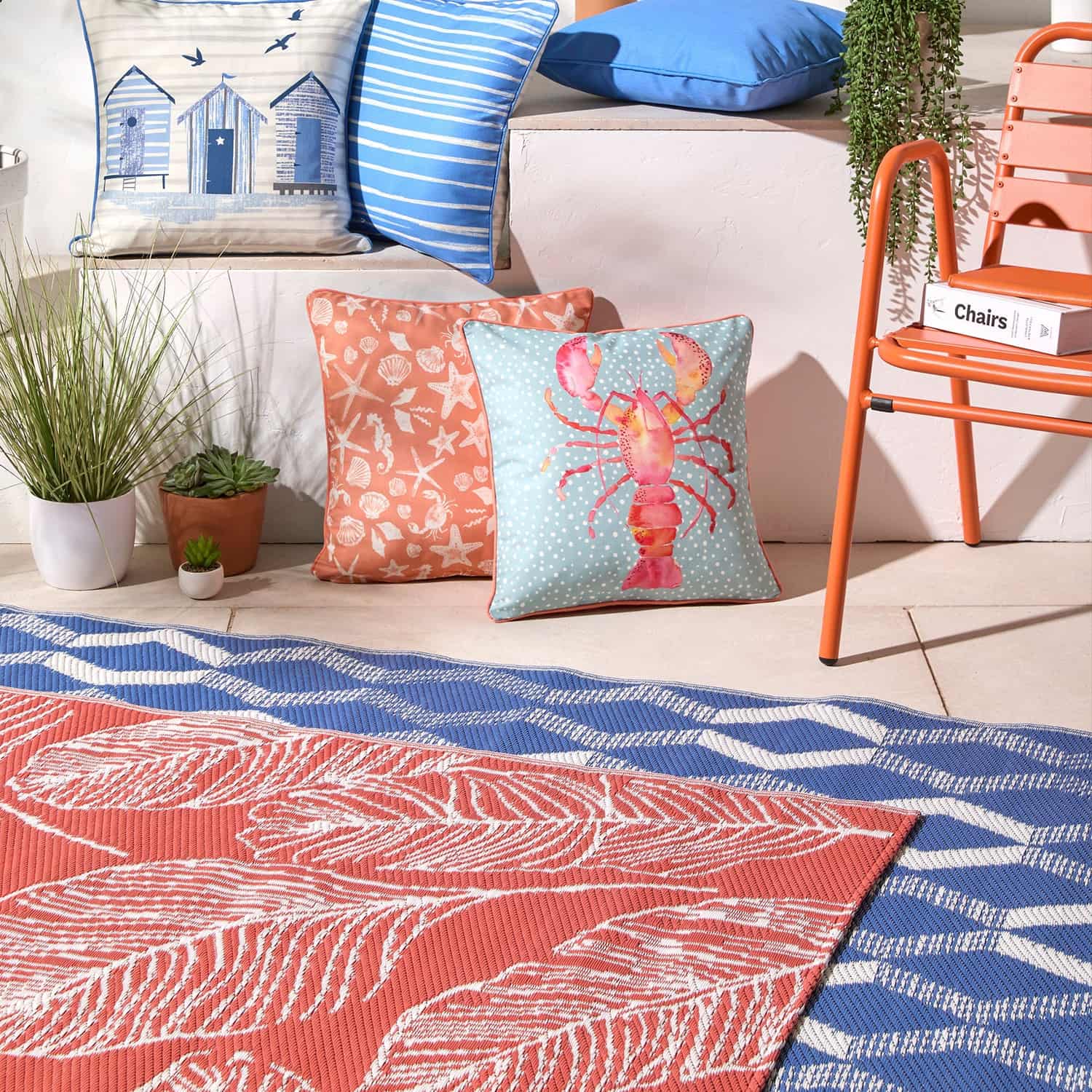 Matteo Geometric Outdoor Rug 120cm x 170cm - Matteo Outdoor Rug In Terracotta 120 X 170Cm 4